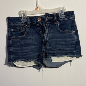 American Eagle Outfitters Dark Blue Jean Shorts